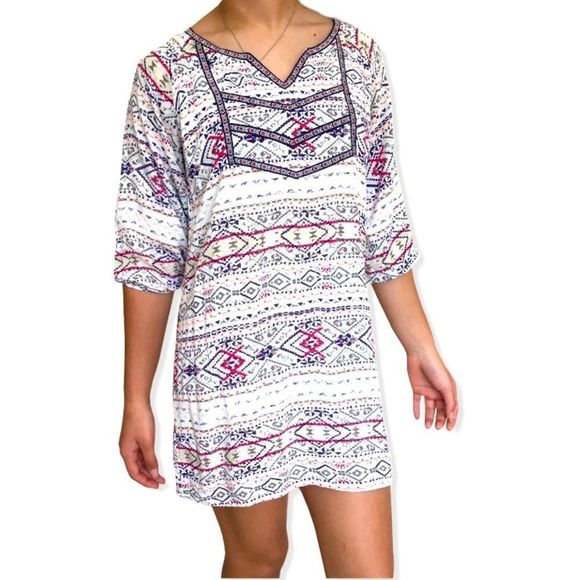 Skies Are Blue Dresses & Skirts - SKIES ARE BLUE MULTICOLOR PRINTED DRESS SZ S